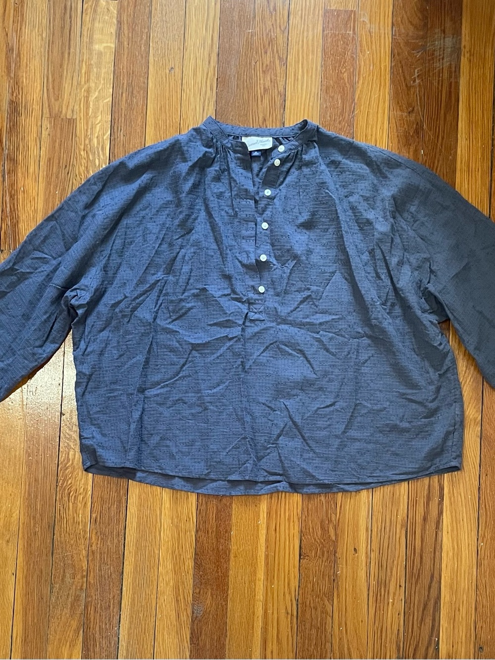 Universal Thread Navy Button-Front Casual Shirt
